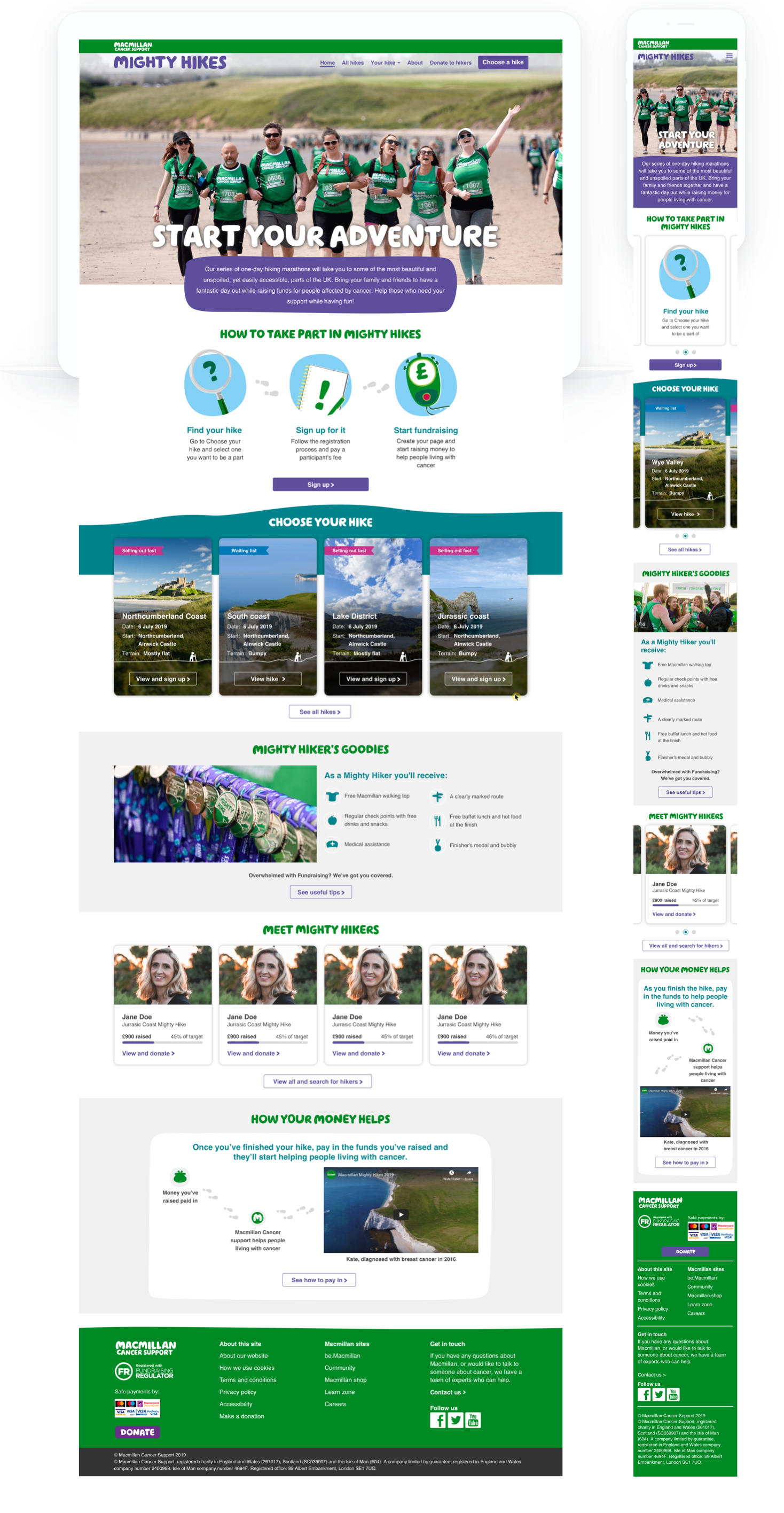 Mighty hikes homepage