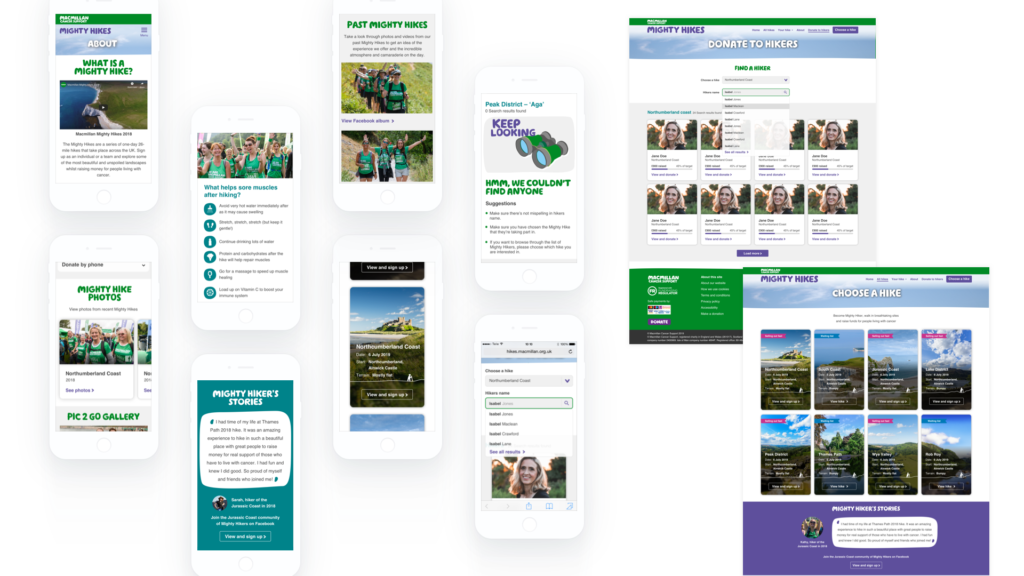 Mighty hike responsive design